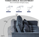 Black Velvet Convertible Sleeper Sofa Bed Luxurious