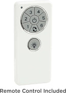 Matte Black Ceiling Fan 52 Inch With Integrated LED Remote