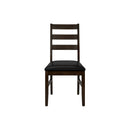 Dining Chair, Dining Room, Side, Upholstered, Transitional (Set of 2) - Black