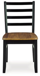 Blondon - Rectangular Drm Table Set (Set of 7) - Brown / Black