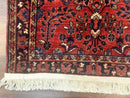 Small Red Persian Sarouk Rug 2.7 x 4.9, Floral, Antique
