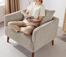 Oversized Camel Upholstered Accent Chair Living Room