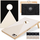 Solid Wood Premium Cornhole Set - 3 Feet x 2 Feet Game Boards, Includes Set of 8 Corn Hole Toss Bags