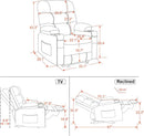 Power Recliner Chair With Heat And Vibration Saddle
