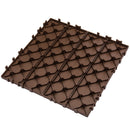 76-Pack 11.42'x11.42' Plastic Interlocking Deck Tiles - 68.80 Sq.Ft Outdoor Plastic Flooring  Super Durable & Waterproof  All-Weather Indoor/Outdoor Use  Eco-Friendly Non-Toxic Material