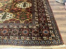 Antique Persian Bakhtiari Rug 12x19, Palace Size Wool Handmade Persian Carpet, Oversized Rug, Panel Design, Peacocks, Multicolor, Rare