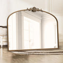 Arched Gold Wall Mirror 40x30 Inches Vintage Ornate