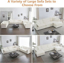 Beige 2 Piece Loveseat Armchair Set Chenille Upholstery