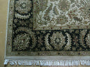 6' X 9' Vintage Handmade India Top Quality Jaipur Floral Oriental Tea Wash Nice