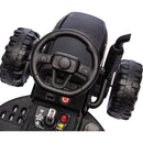 Ride on Tractor with Trailer,24V Battery Powered Electric Tractor Toy, 200wx2motor 1.86-4.97MPH/Remote Control,electric car for kids,Three speed adjustable,USB,MP3, Bluetooth,LED light, safety belt