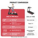 DeerRun A1 Pro Move+  6% Incline Foldable Treadmill——2025 Upgraded Chip & NFC Support | 350Lbs, 10mph Black