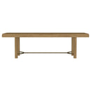 Arini 104-inch Extension Leaf Dining Table Sand Wash