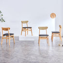 The stylish and durable solid wood dining chair, small curved back, PU cushion, and beautiful shape match perfectly with any room and everyday use
