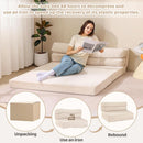 Corduroy Convertible Folding Sofa Bed With Mattress