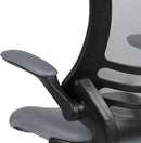 Kelista Mid Back Swivel Office Chair With Height Adjustable Dark Gray Mesh