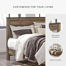 Rustic King Headboard with Charming Plank Details