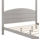 anopy Platform Bed With Headboard And Support Legs