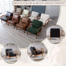Modern Black Accent Chair With Thick Cushioned Seat