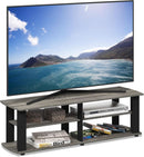 Nelly Entertainment Center TV Stand 43 Inch Wide Grey Black