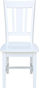 Set of Two White San Remo Splatback Dining Chairs