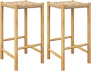 26 Inch Counter Height Wood Bar Stools Set of Two