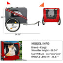 Outdoor Heavy Duty Foldable Utility Pet Stroller Dog Carriers Bicycle Trailer