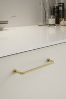 Polished Brass "Lounge" Cabinet Knob and Wire Drawer Pulls