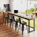 Industrial 24 Inch Bar Stools Set of Four