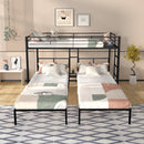 Triple Bunk Bed/ Sturdy Metal Frame/ Anti Noise/ Squeak Free/ Wooden Slats/ No Box Spring Needed