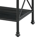 Brahm - Kitchen Island - White Marble Top & Gray