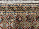 Sino Persian Rug 8x10, Panel Design, Brown, Multicolor, Wool, Cedar Trees