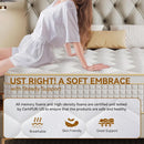 King Hybrid Mattress Twelve Inches CertipurUS Memory Foam