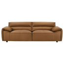 Buxton 2-piece Leather Upholstered Sofa Set Orange
