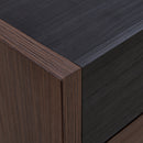 Set of 2, 32.5''-58.8'' Extendable & Rotating Cabinet with 1 Drawer, 90-Degree Corner Cabinet, Multifuctional Storage Combination Cabinet for Living Room, Hallway, Entryway, Black & Walnut