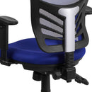 Ergonomic Mesh Office Chair Blue With Adjustable Lumbar