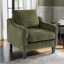 Compact Chenille Accent Chairs With Removable Covers