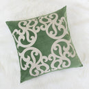 Dora - Vintage Vine Pillow Covers With Hidden Zipper (Set of 2) - Green
