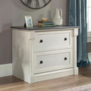 Two Drawer File Cabinet In Glacier Oak With Interlocking Drawers