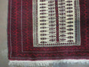 3' X 5' Antique Handmade Turkoman Balouchi Prayer Wool Rug Khamesh