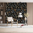 Dark Wallpaper with Butterflies