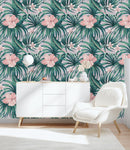Gentle Pink Flower on Pink Background Wallpaper