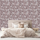 Stylish Beige Wallpaper with Flowers Smart
