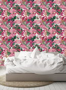 Pink Flamingos Exotic Wallpaper