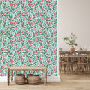 Voguish Pink Little Flowers Wallpaper Tasteful