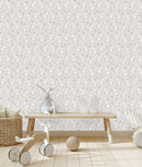 Modish White Hares Wallpaper Smart