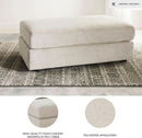 Soletren Oversized Ottoman Off White Modern Furniture
