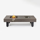 54_inch  Iron Fire Pit with Ice Bucket Design