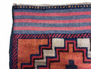 3X5 Vintage Handmade Tribal Wool Rug Balouchi Rug Afghan Rug Red 2' 8" X 4' 8"