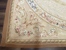 Aubusson Rug 9x12, French European Design, Floral, Elegant