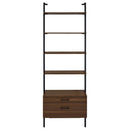 Owens 3-piece 96-inch Wall Mounted Bookshelf Set Walnut
